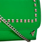 Bolsa Transversal Alça Corrente Verde