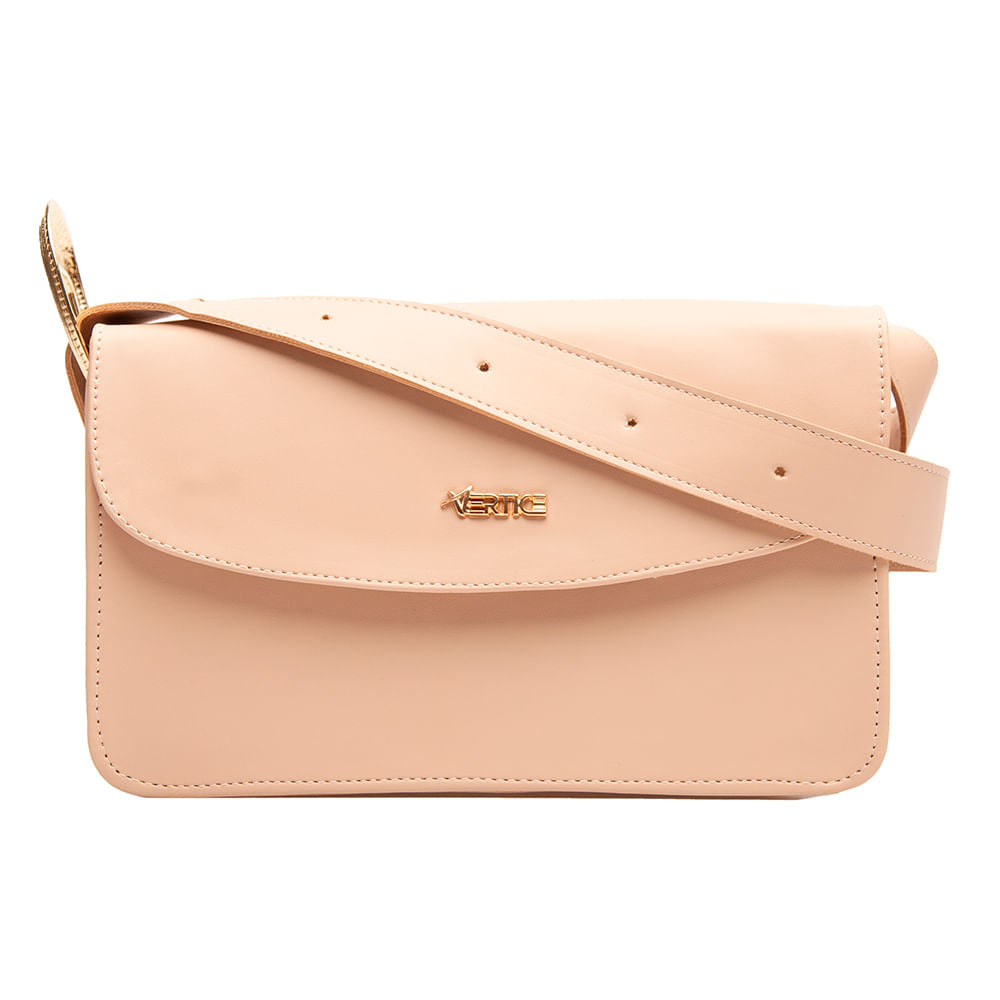 Bolsa Crossbody Fivela Amendoa