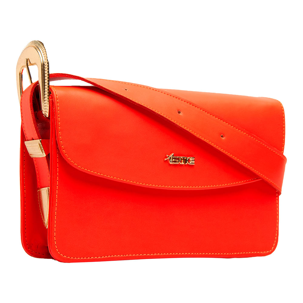 Bolsa Crossbody Fivela Laranja