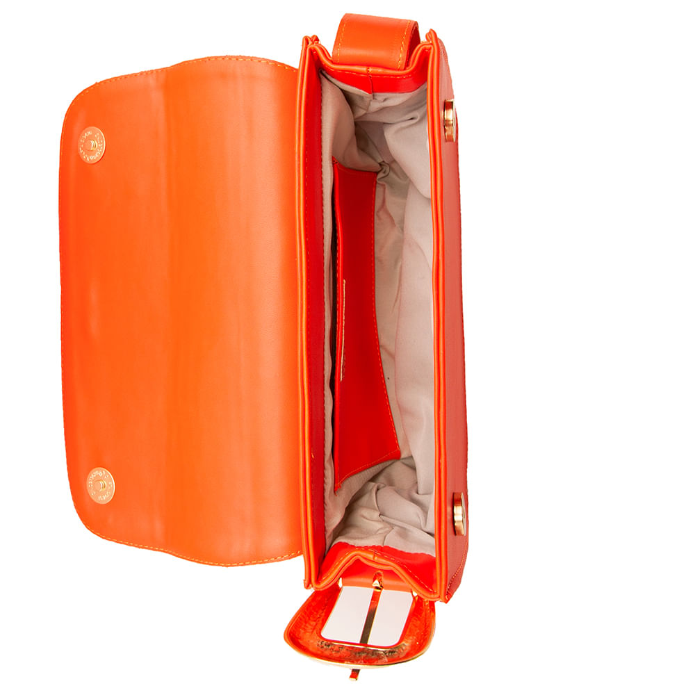 Bolsa Crossbody Fivela Laranja