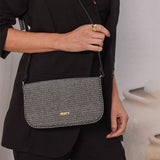Bolsa Tiracolo Crossbody Preto e Branco