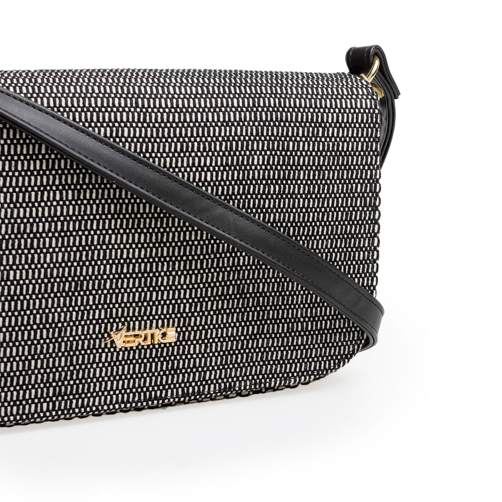 Bolsa Tiracolo Crossbody Preto e Branco
