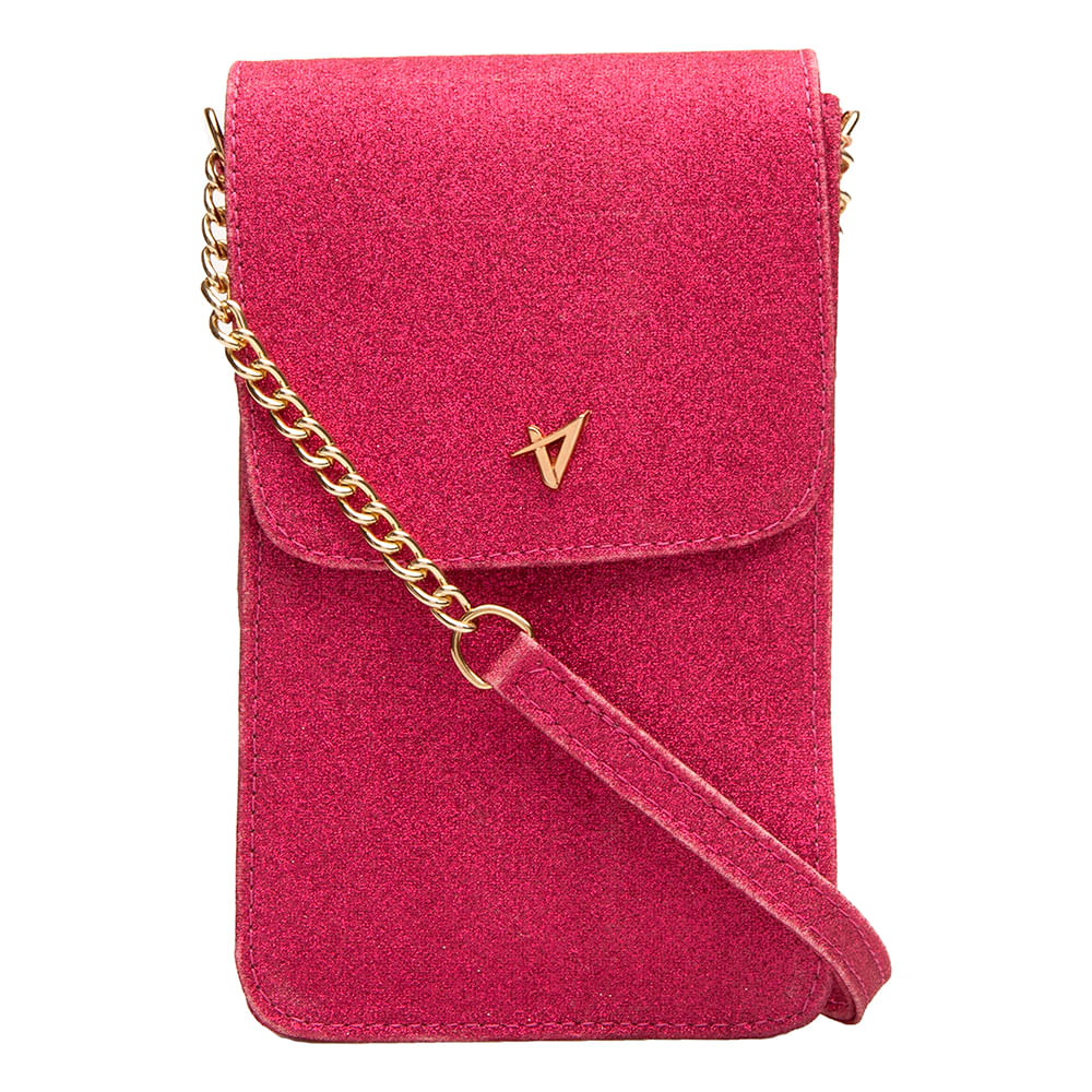 Bolsa Carteira Transversal Pink