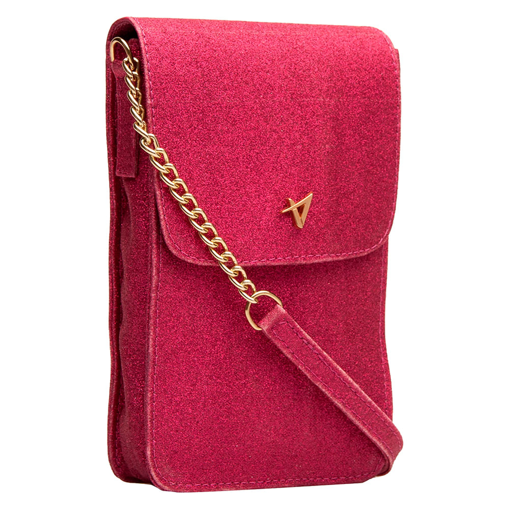Bolsa Carteira Transversal Pink
