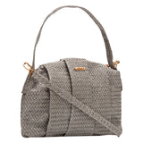 Bolsa Baguete Tiracolo Prata Vellho
