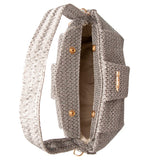 Bolsa Baguete Tiracolo Prata Vellho