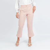 Calça Acetinada Cintura Alta Rosado