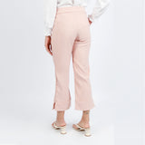 Calça Acetinada Cintura Alta Rosado