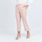 Calça Acetinada Cintura Alta Rosado