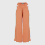 Calça Pantalona com Listra Lateral Coral