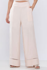 Calça Fluida Alfaiataria Resort Offwhite
