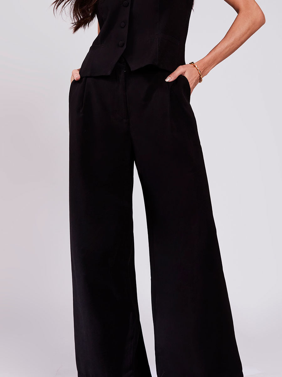 Calça Pantalona Alfaiatada Preto