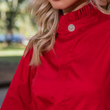Camisa Manga Longa Tricoline Vermelho