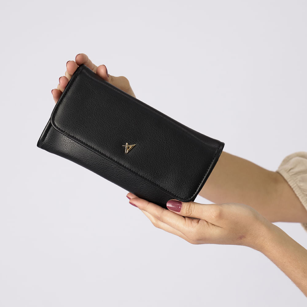 Bolsa Carteira Envelope Preto