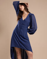 Vestido Mullet Azul Marinho