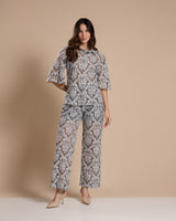Camisa Renda Cinza