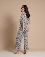 Camisa Renda Cinza