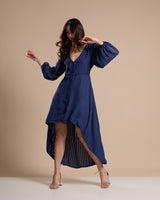 Vestido Mullet Azul Marinho