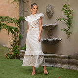 Saia Babados Laise Offwhite