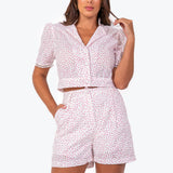 Shorts Pregas Laise Rosa