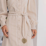 Vestido Chemisse Linho Areia
