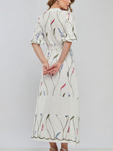 Vestido Laise Bordado Longuete Offwhite