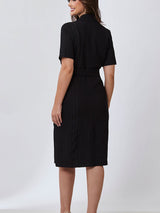Vestido Blazer Transpassado Preto