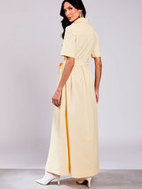 Vestido Chemise Longo Manteiga