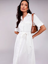 Vestido Chemise Longo Offwhite