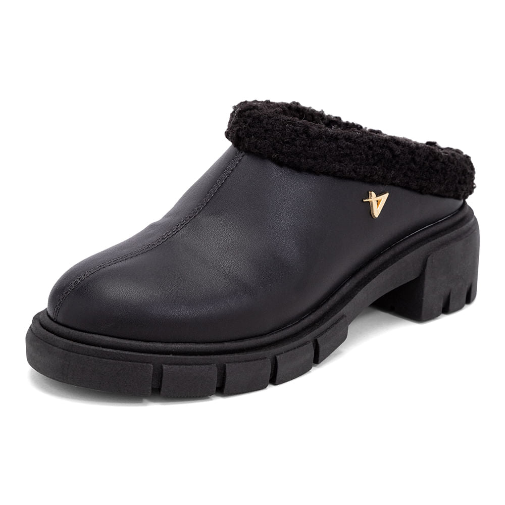 Bota Mule Solado Tratorado Preto