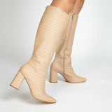 Bota Feminina Cano Longo Bico Fino