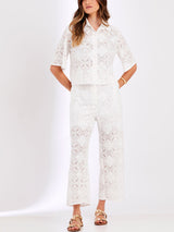Camisa Renda Floranza Offwhite