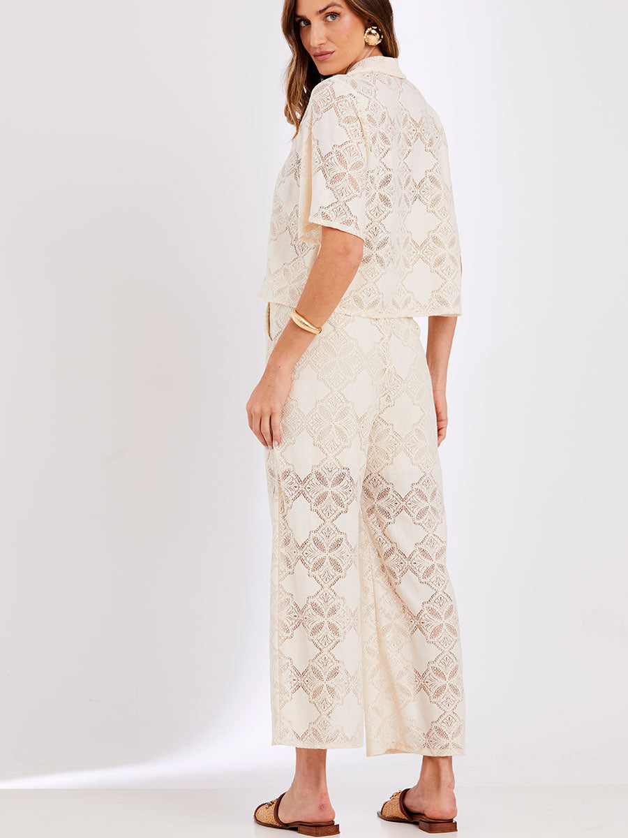 Camisa Renda Floranza Nude