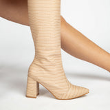 Bota Feminina Cano Longo Bico Fino
